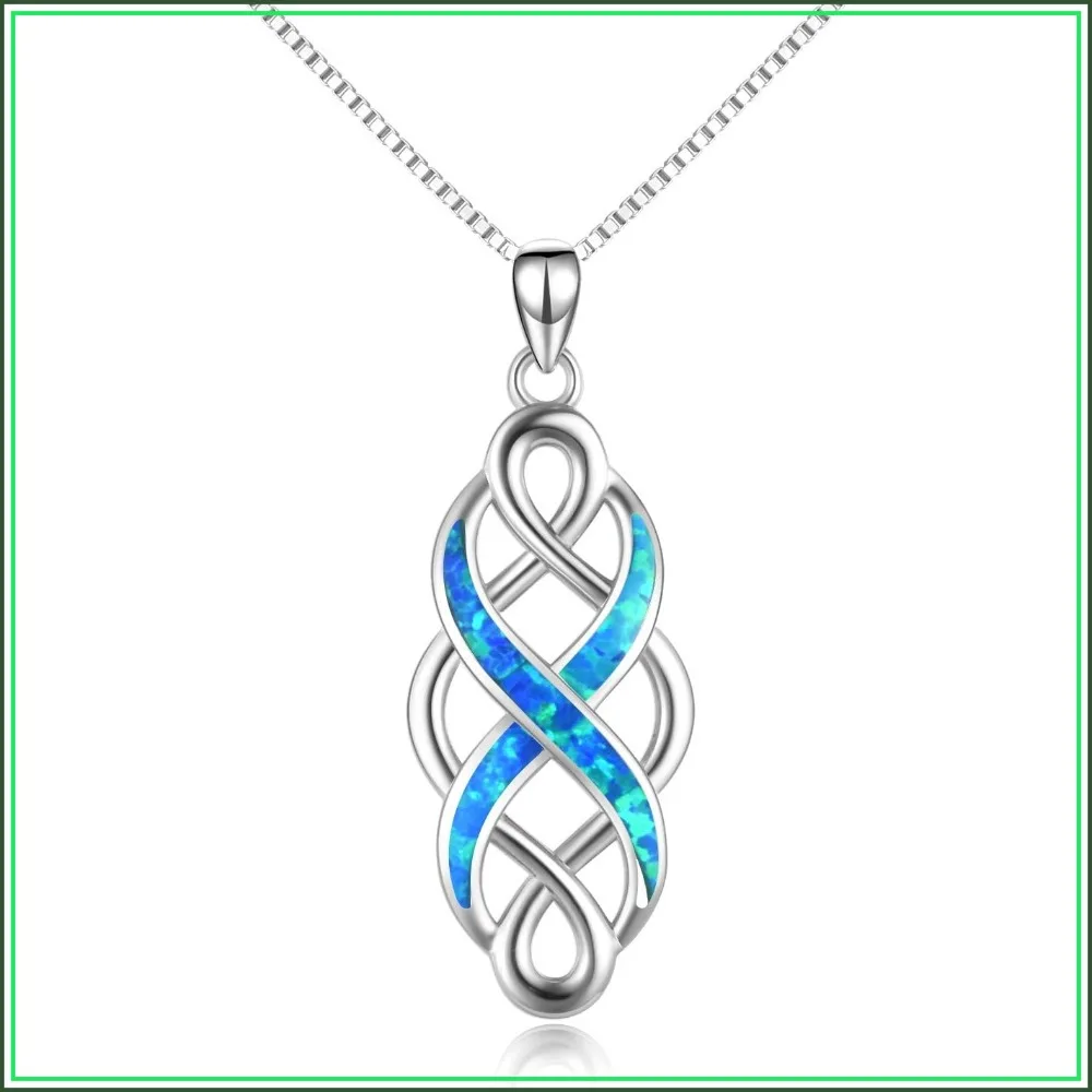 YFN Irish Celtic Knot Created Opal Pendant Necklace Sterling Silver Black Necklaces for Women Men 18"
YFN Irish Celtic Knot Created Opal Pendant Necklace Sterling Silver Black Necklaces for Women Men 18"