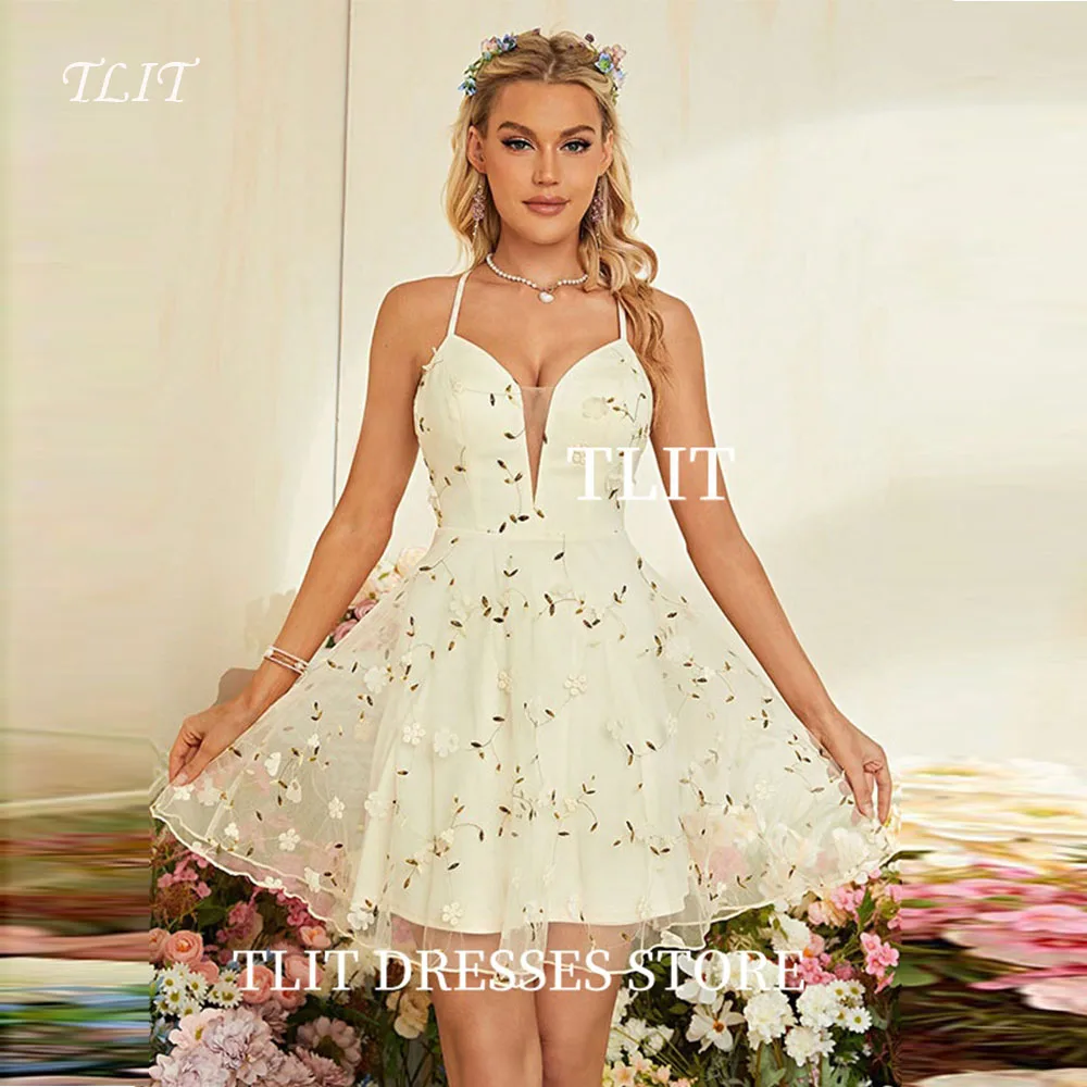 TLIT Sexy Floral Embroidery Evening Gown Dress Spaghetti Strap Backless Mini-Length Strapless Prom Gown Customized Formal Party
TLIT Sexy Floral Embroidery Evening Gown Dress Spaghetti Strap Backless Mini-Length Strapless Prom Gown Customized Formal Party