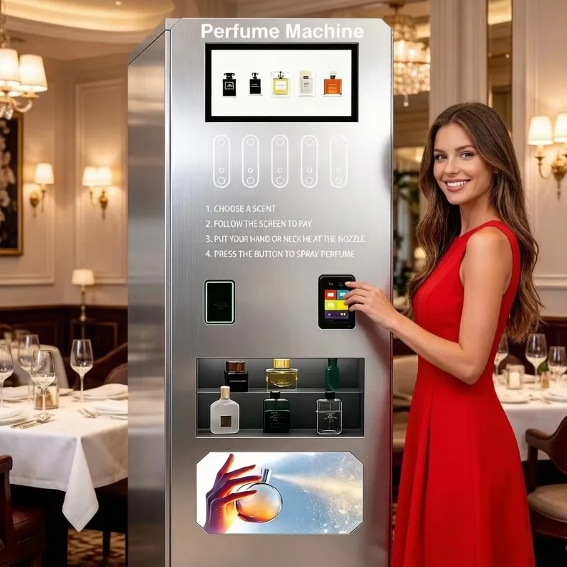 Automatic Spray Fragrance Vending Machine Touch Screen Cologne Vending Machine Automatic 24h Selling Credit Card Customized
Automatic Spray Fragrance Vending Machine Touch Screen Cologne Vending Machine Automatic 24h Selling Credit Card Customized