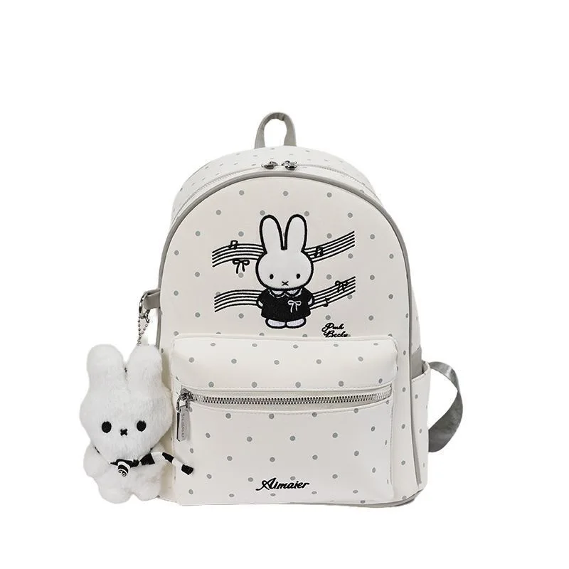 Miffy Backpack for Women Ins Aesthetic Cute Musical Note Polka Dot Rabbit Student School Bag Sweet Versatile Daypack Kawaii Gift
Miffy Backpack for Women Ins Aesthetic Cute Musical Note Polka Dot Rabbit Student School Bag Sweet Versatile Daypack Kawaii Gift