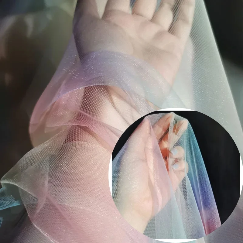 Mesh Fabric Gradient Rainbow Soft Perspective Dress Children's Clothing Creative Designer Diy Sewing By The Meter Wholesale
Mesh Fabric Gradient Rainbow Soft Perspective Dress Children's Clothing Creative Designer Diy Sewing By The Meter Wholesale