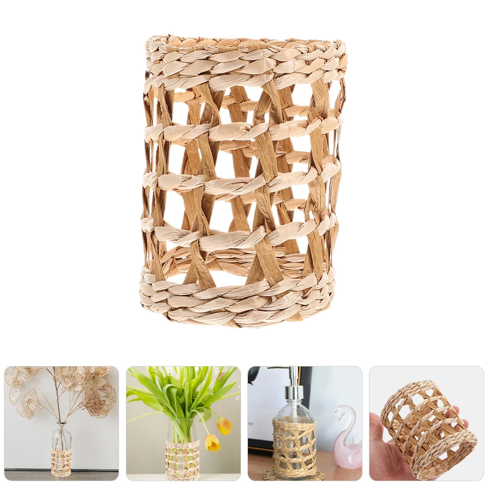 4Pcs Handwoven Straw Cup Sleeves Reusable Coffee Mug Sleeves Anti Scald Protective Sleeve for Glass Cups Hot Cold
4Pcs Handwoven Straw Cup Sleeves Reusable Coffee Mug Sleeves Anti Scald Protective Sleeve for Glass Cups Hot Cold