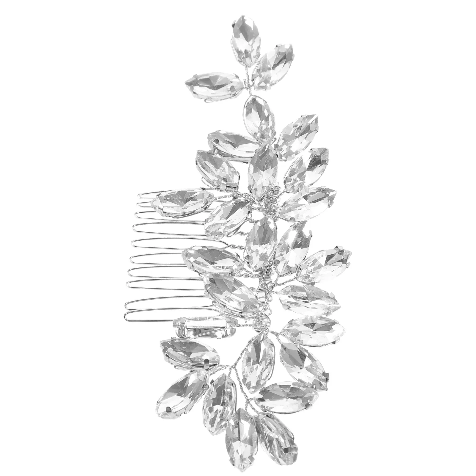 Exquisite Rhinestone Wedding Hair Comb Lightweight Bridal Hair Side Comb Sparkly Decorative Accessories for Brides 
Exquisite Rhinestone Wedding Hair Comb Lightweight Bridal Hair Side Comb Sparkly Decorative Accessories for Brides
