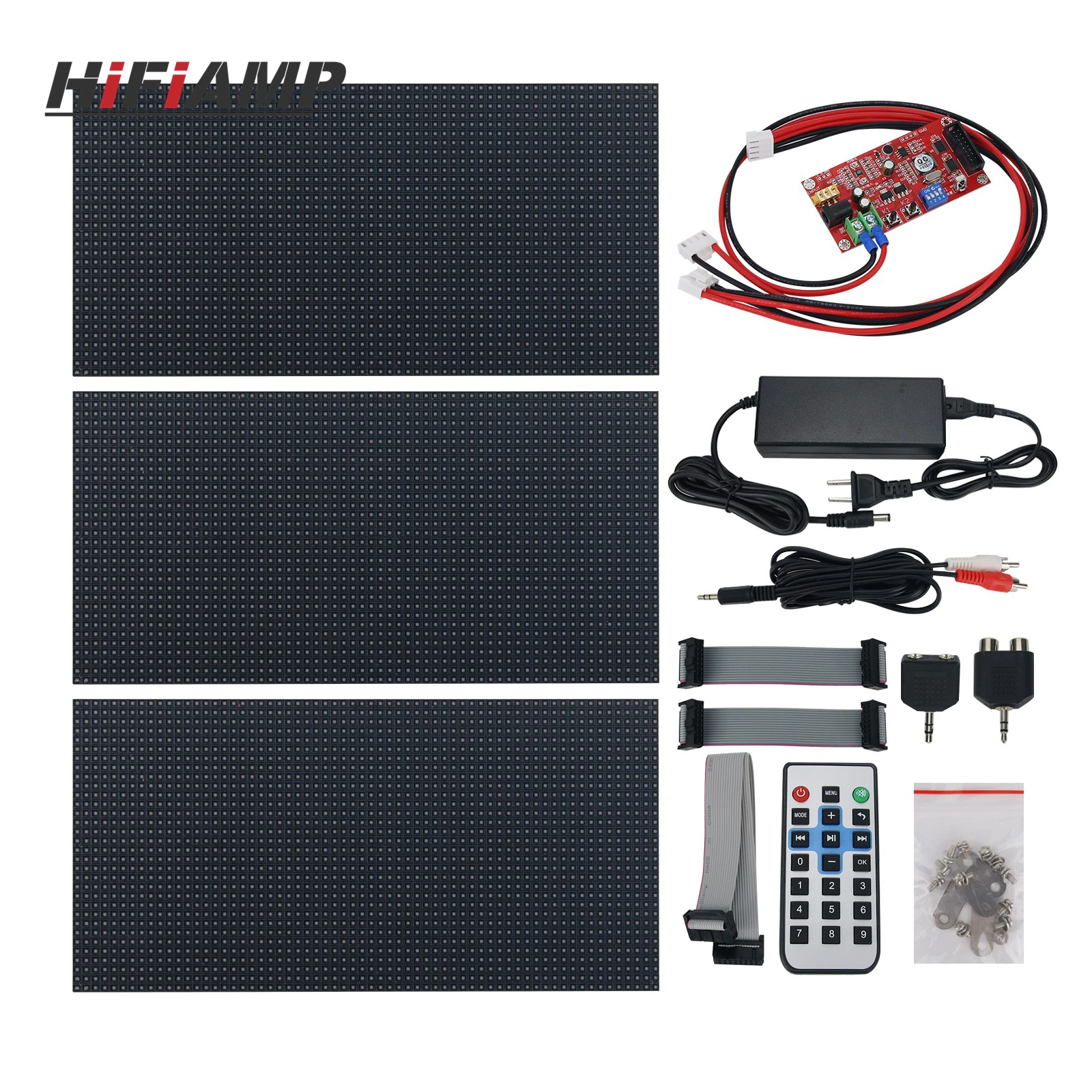 HiFiAMP AS1000 3*P4 Voice Control RGB Music Spectrum Display Rhythm Light with Controller Board Power Supply
HiFiAMP AS1000 3*P4 Voice Control RGB Music Spectrum Display Rhythm Light with Controller Board Power Supply