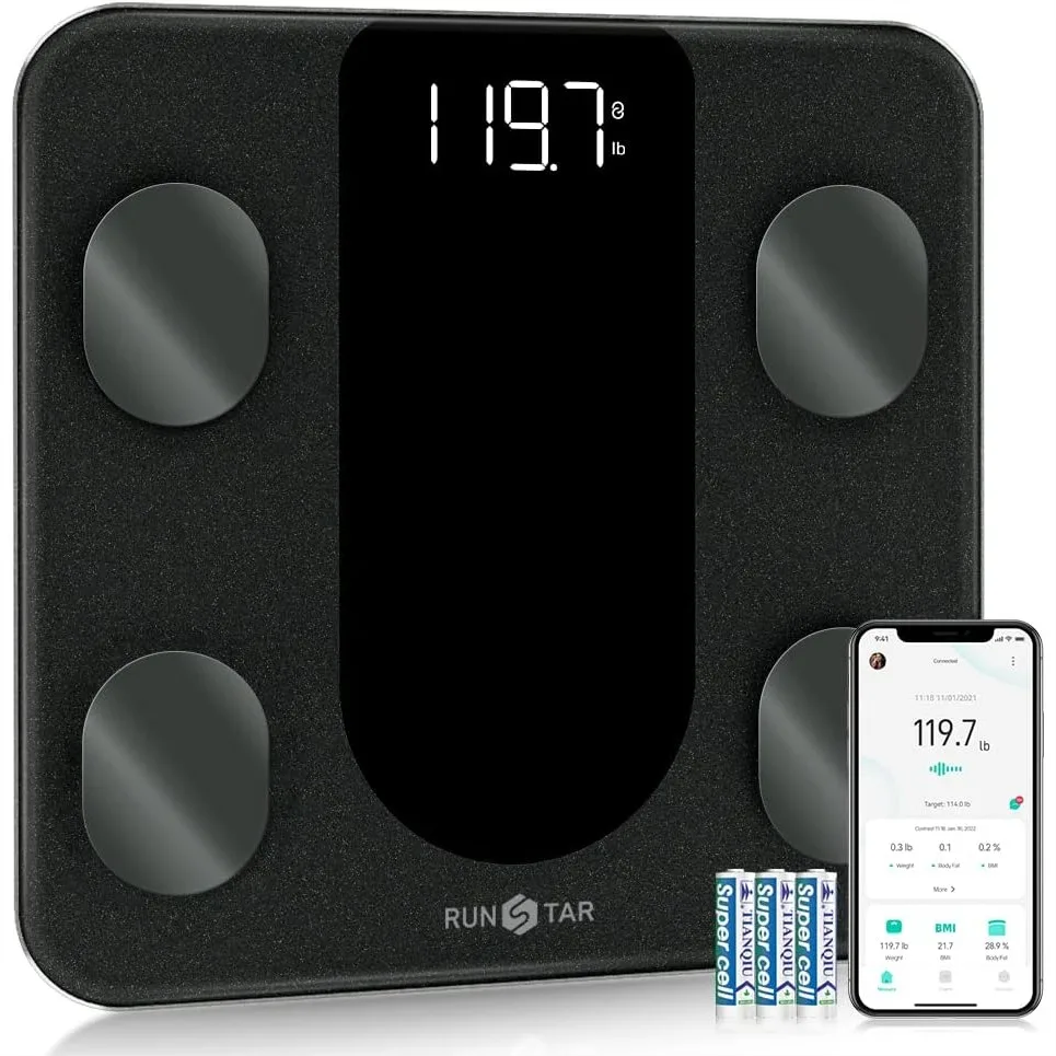 Smart Scale for Body Weight, Digital Bathroom Scale BMI Body Fat Monitor with App, 400 lbs Black
Smart Scale for Body Weight, Digital Bathroom Scale BMI Body Fat Monitor with App, 400 lbs Black