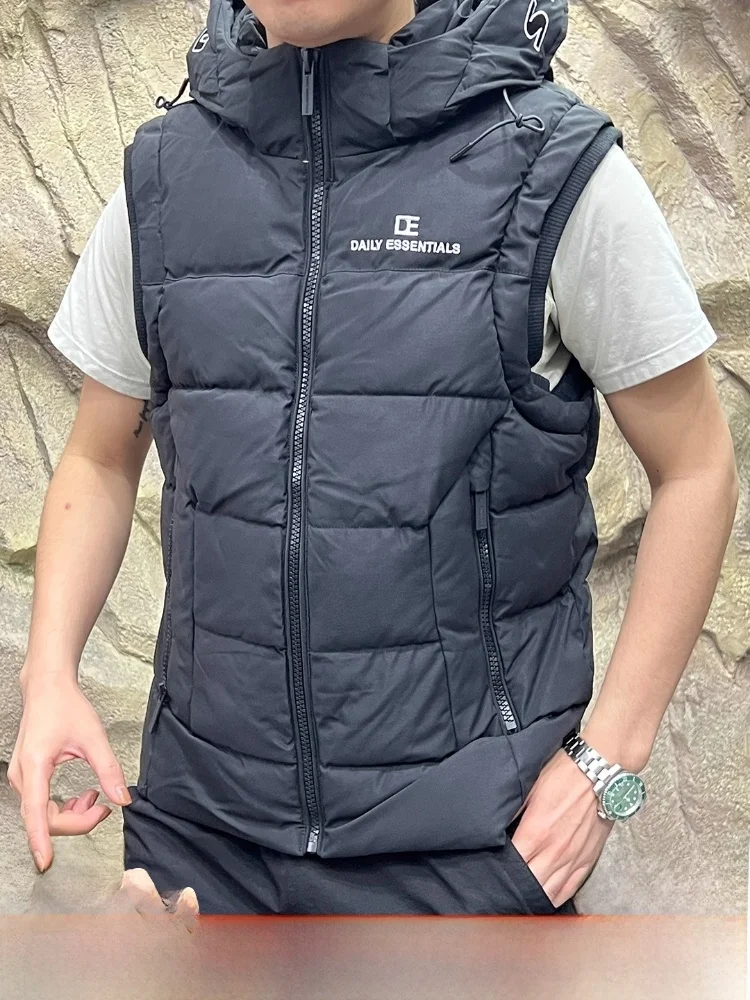 Зимний хлопковый жилет Thiened для мужчин, повседневная вышивка Proc, съемная кепка с воротником-стойкой, легкий полиэфирное волокно
Зимний хлопковый жилет Thiened для мужчин, повседневная вышивка Proc, съемная кепка с воротником-стойкой, легкий полиэфирное волокно