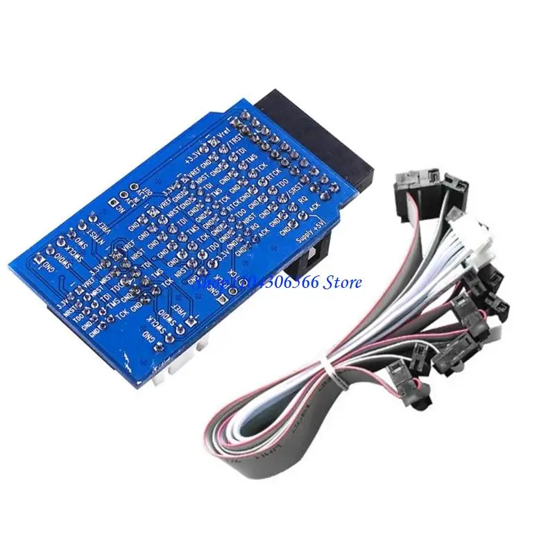 02DD MultiProtocol JTAG To SWD Adapter Converter Compatible for For JTAG V 8 V 9 Microcontroller with 7 Connection Cables
02DD MultiProtocol JTAG To SWD Adapter Converter Compatible for For JTAG V 8 V 9 Microcontroller with 7 Connection Cables