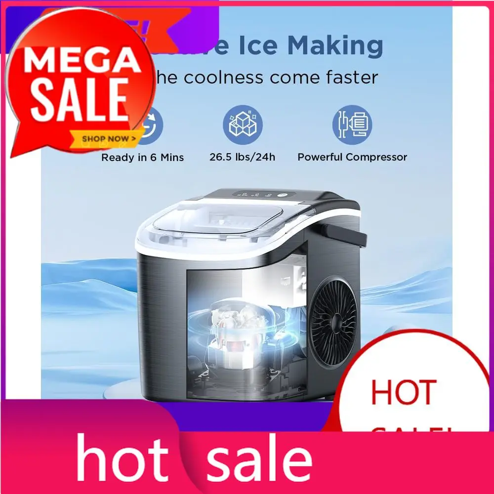 PopularPopularPortable Countertop Ice Maker - Self-Cleaning, 26.5 lbs Daily, 9 Cubes in 6 Mins, Basket & Scoop, Perfect for Home
PopularPopularPortable Countertop Ice Maker - Self-Cleaning, 26.5 lbs Daily, 9 Cubes in 6 Mins, Basket & Scoop, Perfect for Home