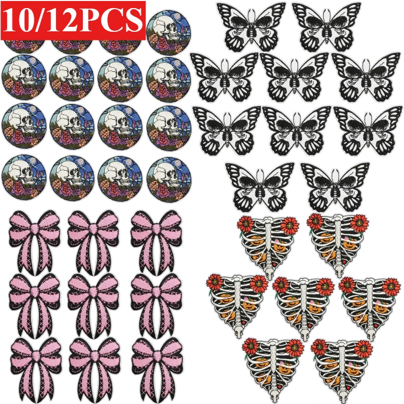 10/12PCS Wholesale Vintage Punk Embroidery Patches, Gothic Style Iron on Appliques for Jacket DIY
10/12PCS Wholesale Vintage Punk Embroidery Patches, Gothic Style Iron on Appliques for Jacket DIY