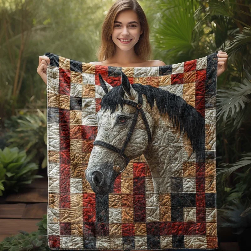 1pc Stylish Zodiac Horse Animal Realistic 2D Printed Blanket Warm Comfortable Soft Flannel Throw for Sofa Bed Car Office Camping
1pc Stylish Zodiac Horse Animal Realistic 2D Printed Blanket Warm Comfortable Soft Flannel Throw for Sofa Bed Car Office Camping