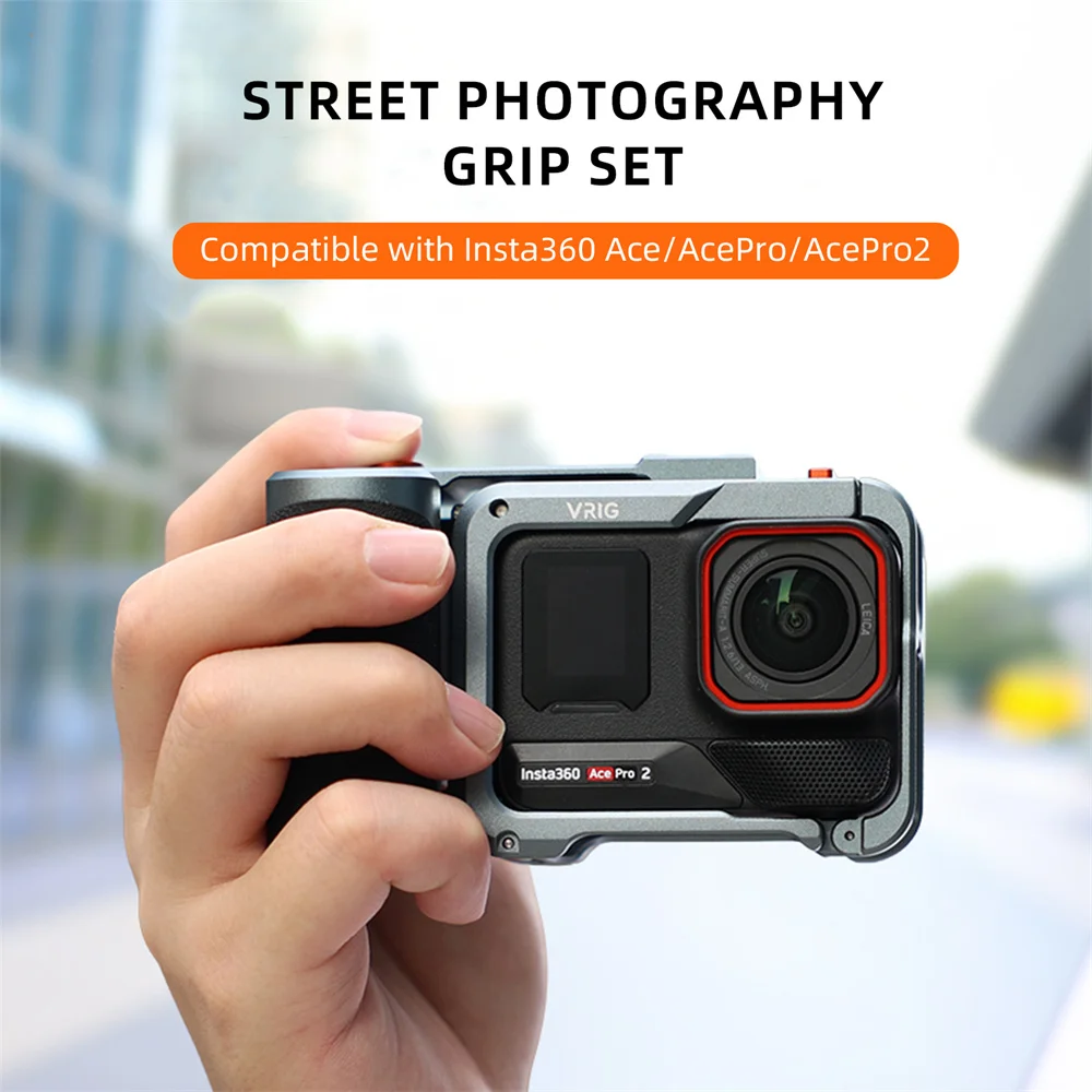 Металлическая клетка для экшн-камеры VRIG для Insta360 Ace/AcePro/AcePro2, ручка затвора с 1/4 расширения ColdShoe для подсветки микрофона на штативе
Металлическая клетка для экшн-камеры VRIG для Insta360 Ace/AcePro/AcePro2, ручка затвора с 1/4 расширения ColdShoe для подсветки микрофона на штативе