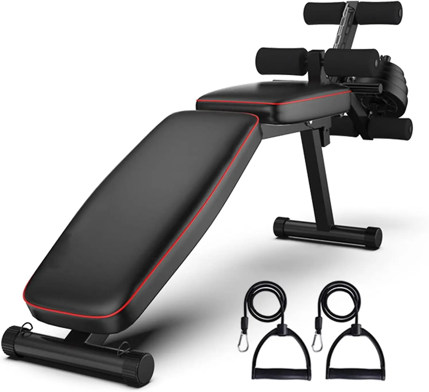 Adjustable Weight Bench Foldable Full Body Workout Exercise Bench Backrest with 4 Tilting Angles 2 Elastic Ropes for Home Gym St
Adjustable Weight Bench Foldable Full Body Workout Exercise Bench Backrest with 4 Tilting Angles 2 Elastic Ropes for Home Gym St