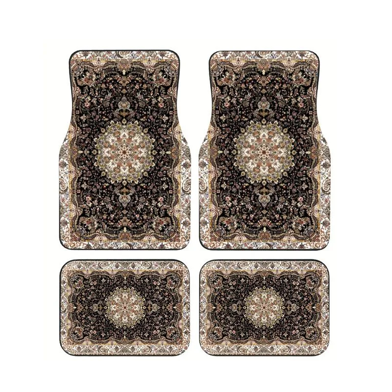 Black Multicolor Persian Floral Car Floor Mat 4pcs Ethnic Oriental Style Universal Auto Foot Mats Non-slip Anti-dirt Boho Carpet
Black Multicolor Persian Floral Car Floor Mat 4pcs Ethnic Oriental Style Universal Auto Foot Mats Non-slip Anti-dirt Boho Carpet