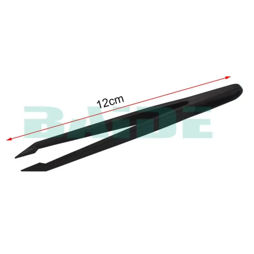 12cm Black Plastic Tweezers Tongs Crooked Straight Head Tweezer DIY Tool for Phone Repair 3000pcs/lot
12cm Black Plastic Tweezers Tongs Crooked Straight Head Tweezer DIY Tool for Phone Repair 3000pcs/lot
