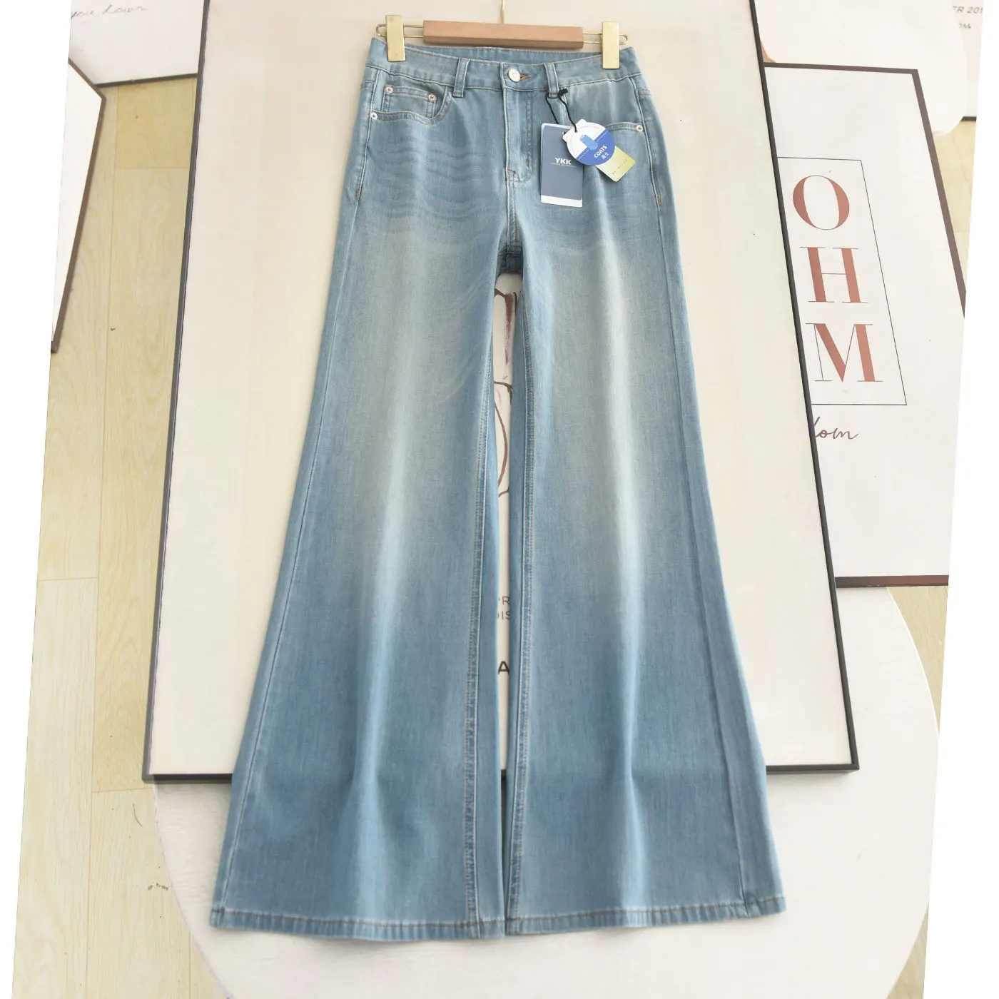 Ultra-Thin Four-Sided Elastic Flared Pants Embroidered Denim High Waist Slimming Long Legs Women's Summer Jeans
Ultra-Thin Four-Sided Elastic Flared Pants Embroidered Denim High Waist Slimming Long Legs Women's Summer Jeans