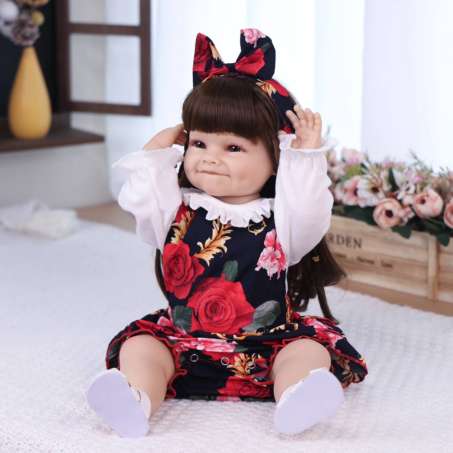 KEIUMI Realistic Reborn Dolls Full Silicone Baby Bebe Vinyl 55CM Newborn Girl Doll Princess Toddler Toy Kids Gift
KEIUMI Realistic Reborn Dolls Full Silicone Baby Bebe Vinyl 55CM Newborn Girl Doll Princess Toddler Toy Kids Gift