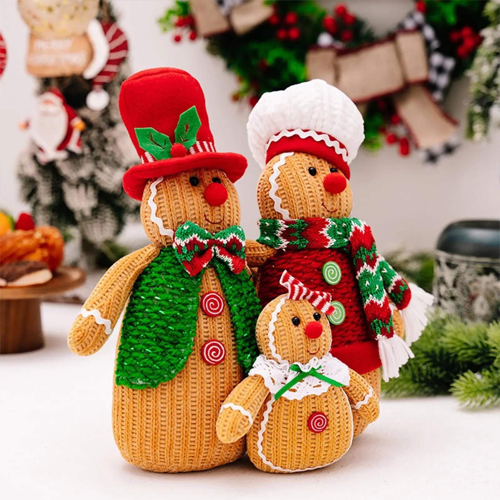 3x Gingerbread Man Plush Toy, Cuddly Doll Home Decor, Cute Stuffed Animals Soft Toy for Adults, Girls, Women Holiday Gifts
3x Gingerbread Man Plush Toy, Cuddly Doll Home Decor, Cute Stuffed Animals Soft Toy for Adults, Girls, Women Holiday Gifts