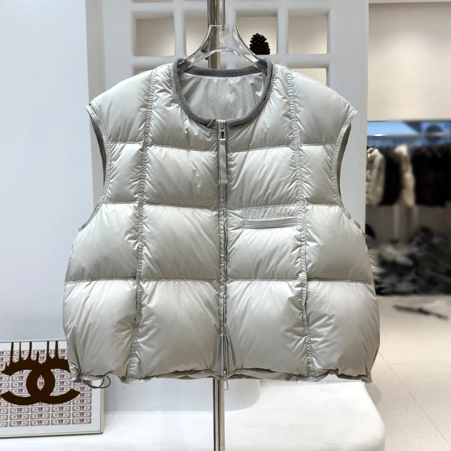 Fashion Round-Neck Down Jacket Vest Women's Autumn/Winter New Casual Top White Duck Down Short Vest Coat
Fashion Round-Neck Down Jacket Vest Women's Autumn/Winter New Casual Top White Duck Down Short Vest Coat
