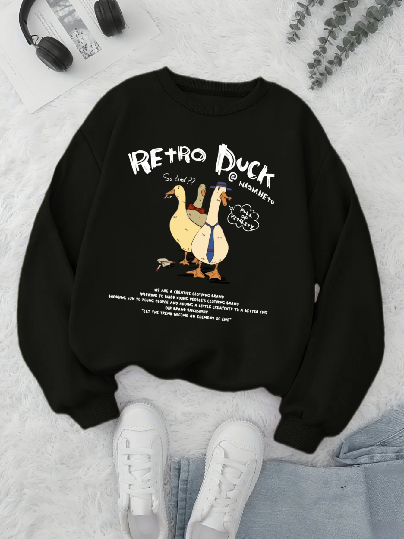Gentleman's Duck Graphic Printing Autumn and Winter Cotton Men's and Women's Sweatshirts Outdoor Sports Leisure Fashion Trend
Gentleman's Duck Graphic Printing Autumn and Winter Cotton Men's and Women's Sweatshirts Outdoor Sports Leisure Fashion Trend