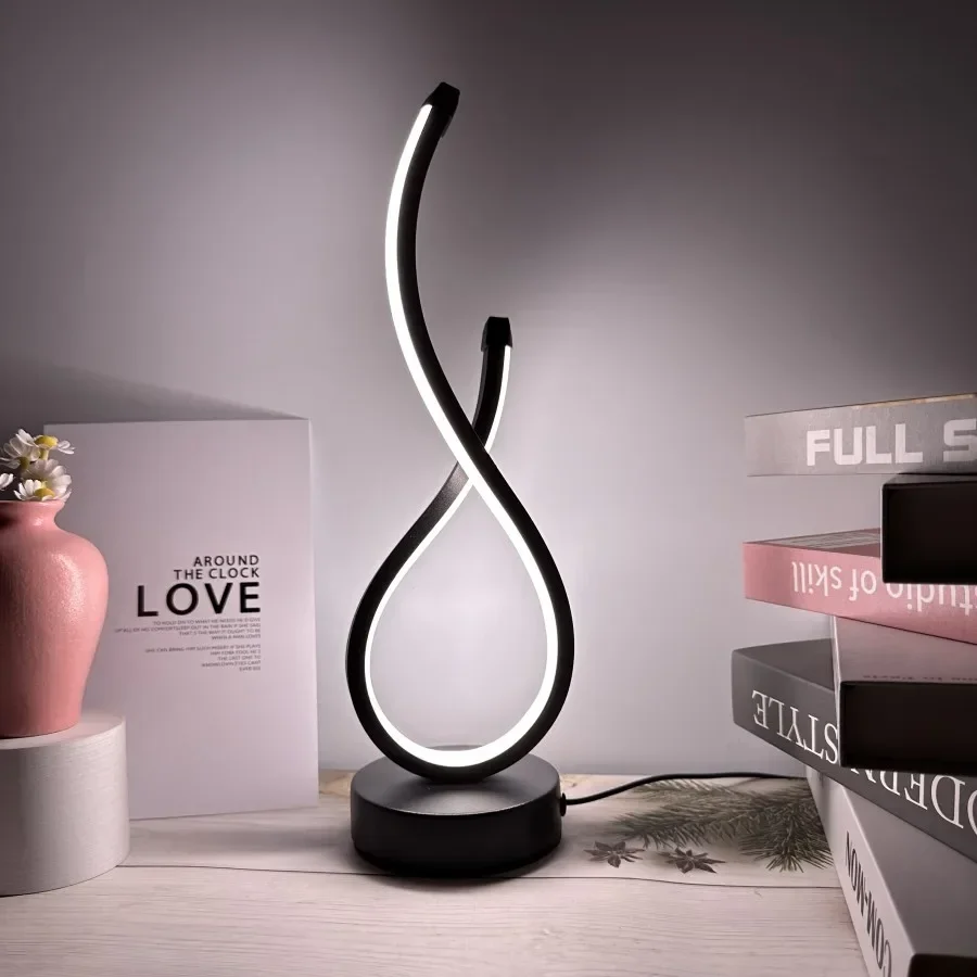 Spiral Table Lamp Modern Dimmable Tricolor LED Desk Light Room Office Desk Bedroom Bedside Decor USB Plug in
Spiral Table Lamp Modern Dimmable Tricolor LED Desk Light Room Office Desk Bedroom Bedside Decor USB Plug in