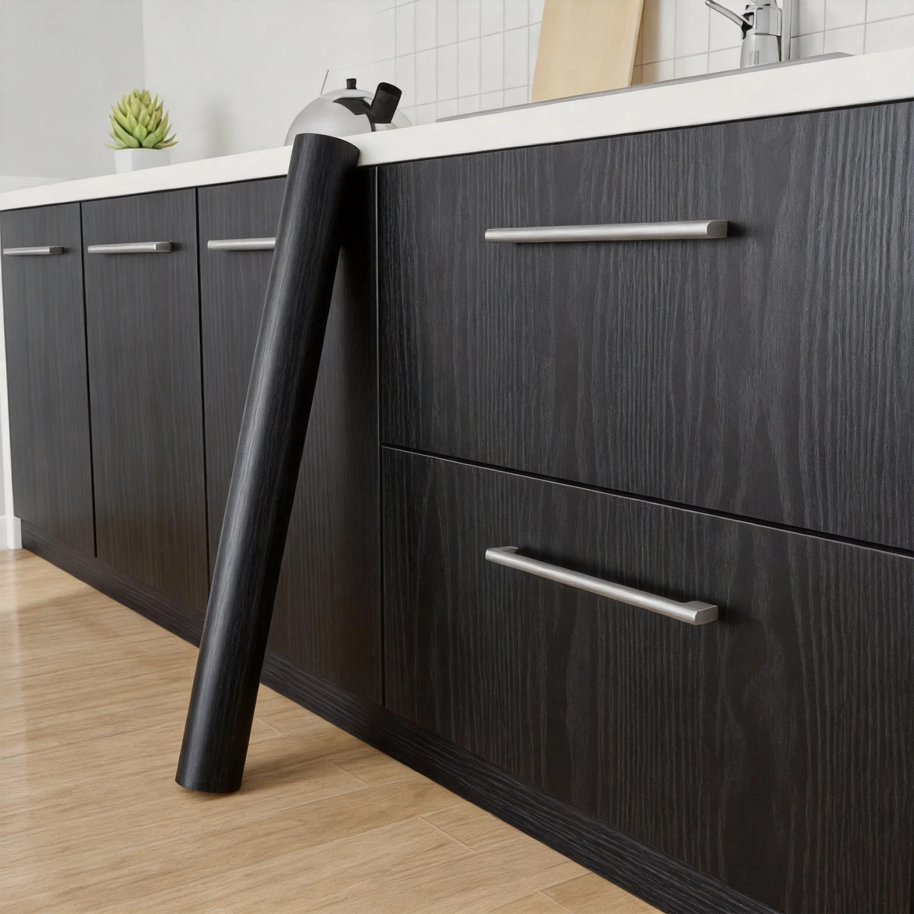 Black Wood Grain Thickening Wallpaper Boeing Film Furniture Kitchen Cabinet PVC Self-Adhesive Stickers Kitchen Vinyl Wallpaper
Black Wood Grain Thickening Wallpaper Boeing Film Furniture Kitchen Cabinet PVC Self-Adhesive Stickers Kitchen Vinyl Wallpaper