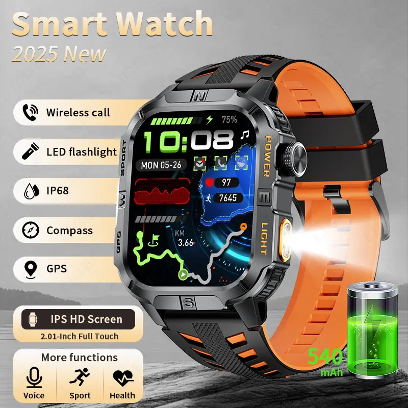 LIGE 2025 Smart Watch Men GPS Tracking LED Flashlight 540mAh Battery Heart Rate Health Monitoring Waterproof Sports Smartwatch
LIGE 2025 Smart Watch Men GPS Tracking LED Flashlight 540mAh Battery Heart Rate Health Monitoring Waterproof Sports Smartwatch