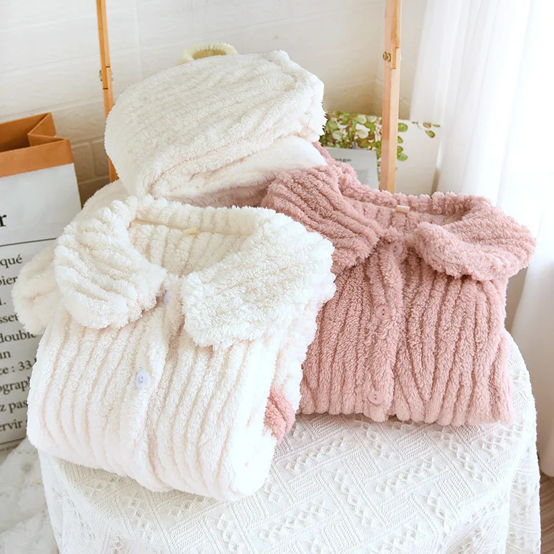 Winter Sleepwear For Sleeping Pajamas Set Loungewear Flannel Thickened Warmth New In Pajamas For Women Home Wear Women's Suit
Winter Sleepwear For Sleeping Pajamas Set Loungewear Flannel Thickened Warmth New In Pajamas For Women Home Wear Women's Suit