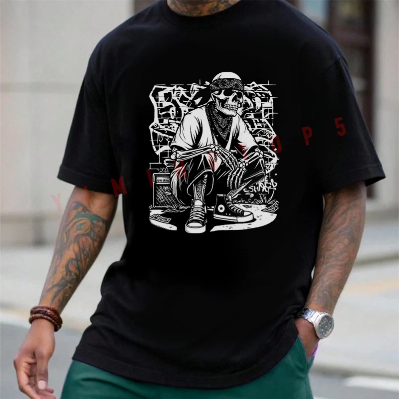 Cool Chicano Skeleton Con Safos Print Moto T-shirt Men Summer Cotton Casual Short Sleeved Tops Tee
Cool Chicano Skeleton Con Safos Print Moto T-shirt Men Summer Cotton Casual Short Sleeved Tops Tee
