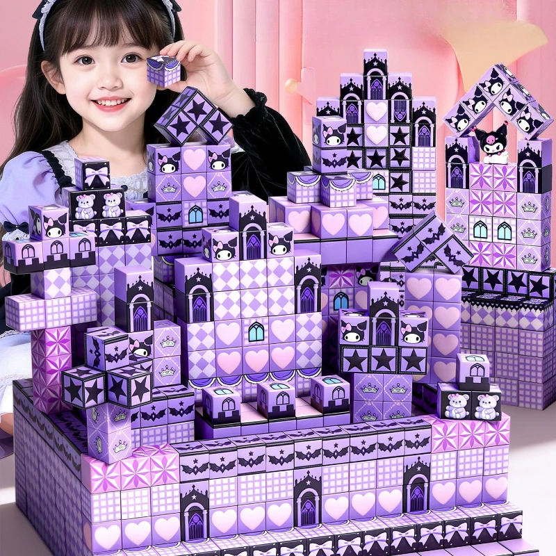Sanrio Kuromi Magnetic Building Blocks Puzzles Assembly 3D Construction Brick Cube STEM Toy Set Christmas Gift for Boy and Girl
Sanrio Kuromi Magnetic Building Blocks Puzzles Assembly 3D Construction Brick Cube STEM Toy Set Christmas Gift for Boy and Girl
