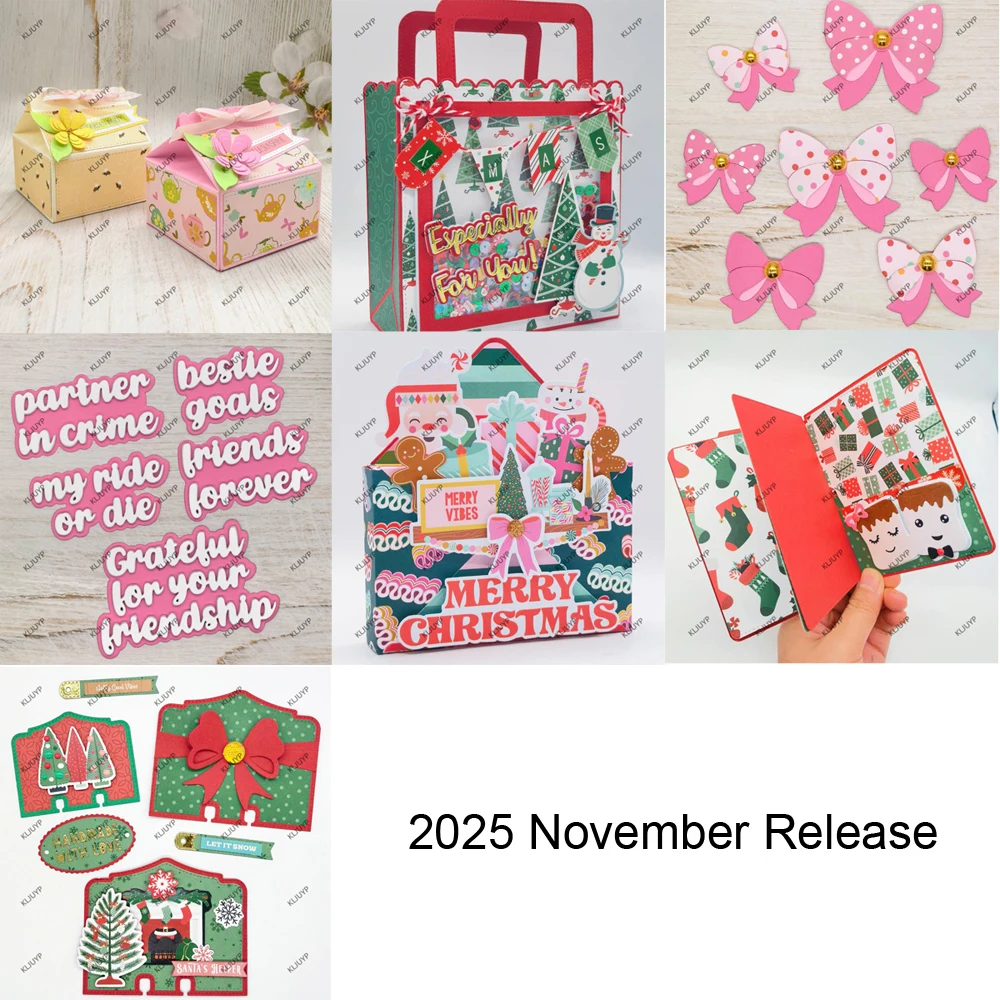 KLJUYP 2025 November Release Bundle Metal Cutting Dies Stencils for DIY Scrapbooking Decorative Embossing DIY Paper Cards
KLJUYP 2025 November Release Bundle Metal Cutting Dies Stencils for DIY Scrapbooking Decorative Embossing DIY Paper Cards