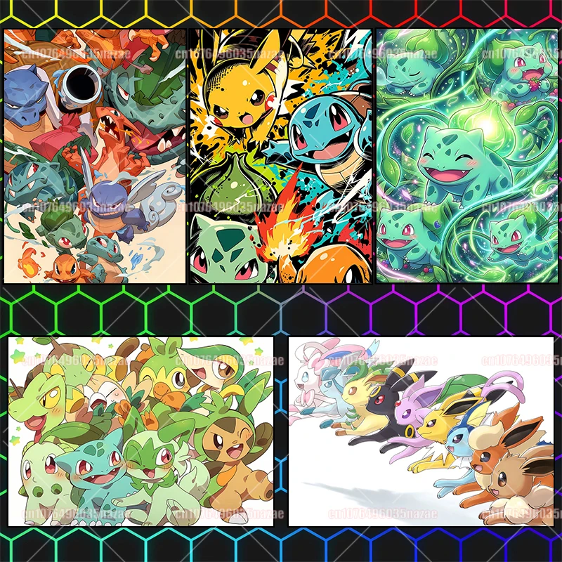Картинки на холсте серии Pokémon в формате HD: Пикачу и Сквиртл, классические японские аниме-изображения, лучшие постеры, картины в подарок на Рождество
Картинки на холсте серии Pokémon в формате HD: Пикачу и Сквиртл, классические японские аниме-изображения, лучшие постеры, картины в подарок на Рождество