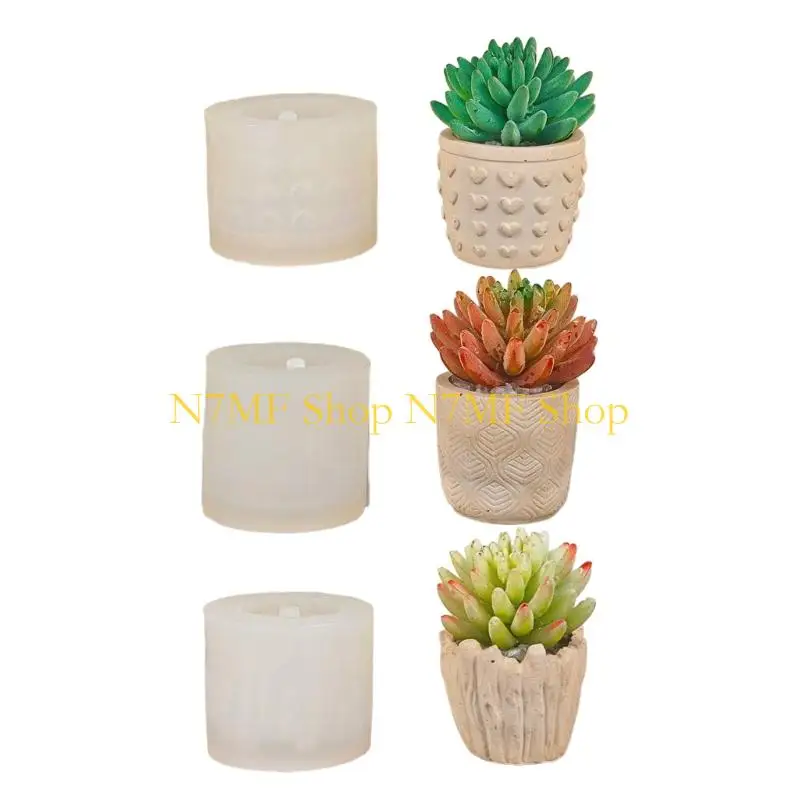N7MF Flower Pots Silicone Mold Relief Heart Plant Vase Flowerpot Gypsum Cement Molds DIY Planter Holder Mold
N7MF Flower Pots Silicone Mold Relief Heart Plant Vase Flowerpot Gypsum Cement Molds DIY Planter Holder Mold