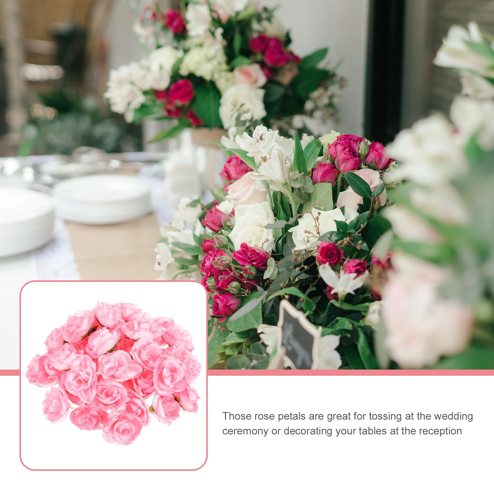 50Pcs Artificial Silk Pink Rose Heads 3cm for Wedding Table Tossing Decoration Reusable Silk Rose Head
50Pcs Artificial Silk Pink Rose Heads 3cm for Wedding Table Tossing Decoration Reusable Silk Rose Head
