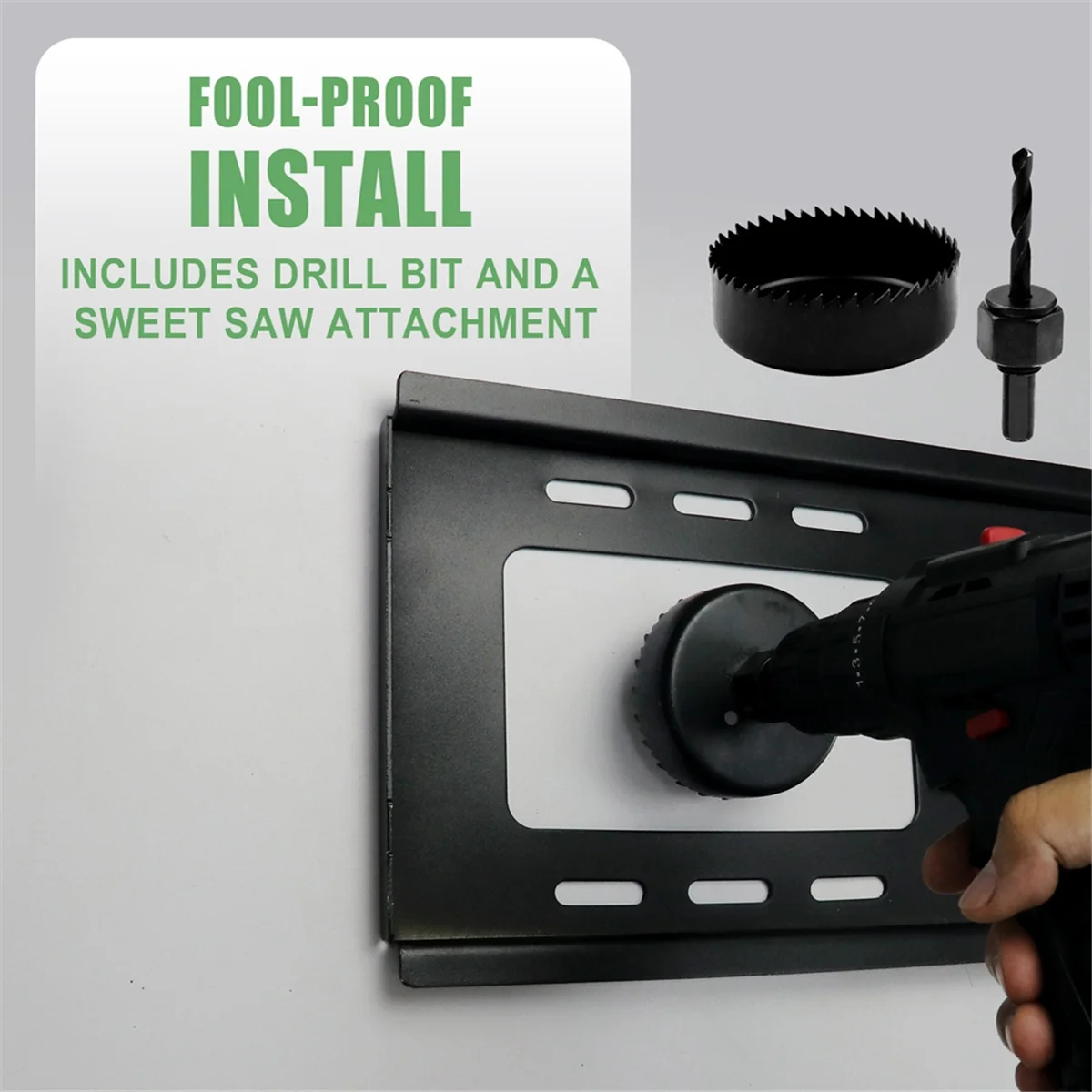 ABYA In-Wall Cable Management Kit for Hide TV Wires When Mounting TV with Hole Saw Drill Attachment for Easy Install US Plug
ABYA In-Wall Cable Management Kit for Hide TV Wires When Mounting TV with Hole Saw Drill Attachment for Easy Install US Plug