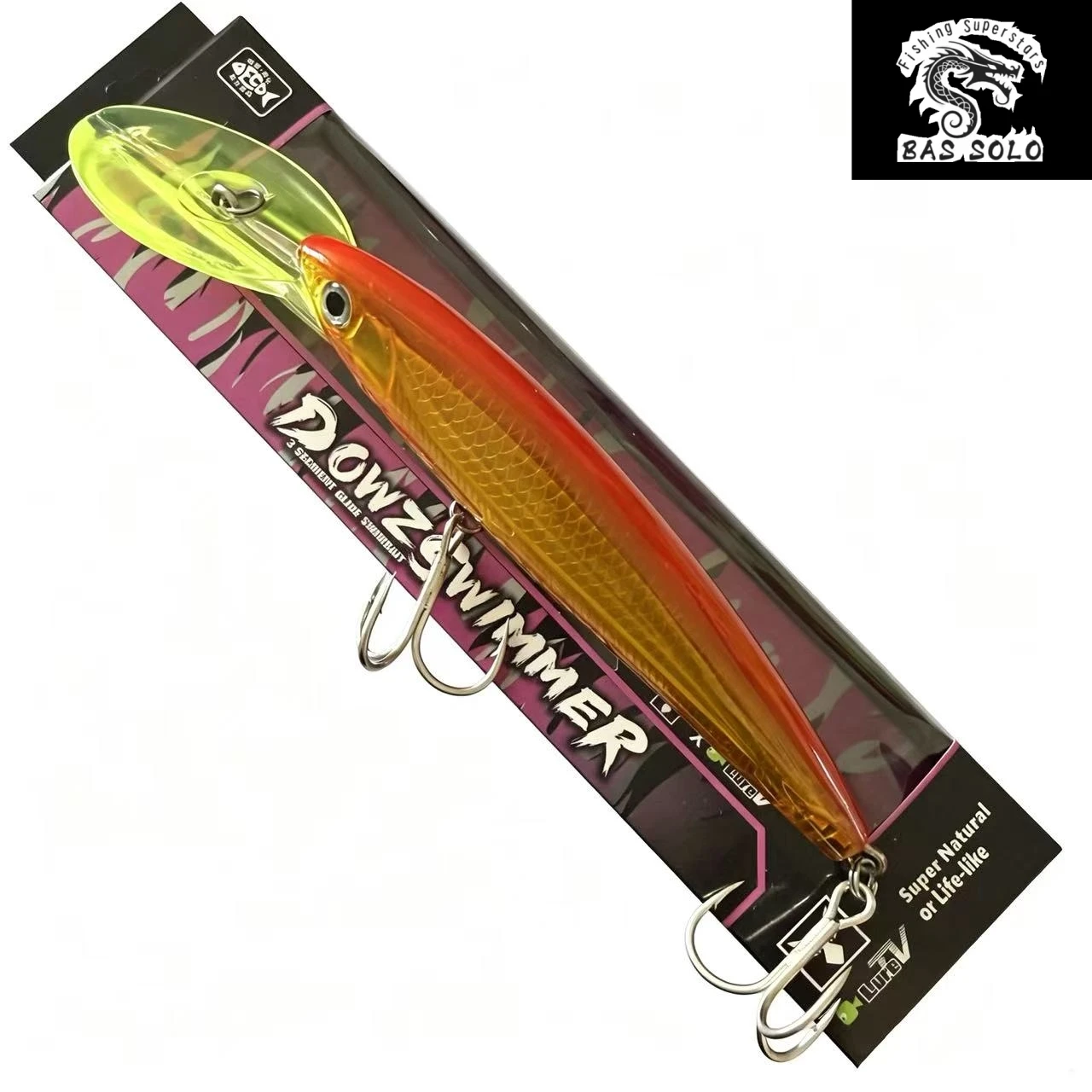 Big brand drag fishing Mino deep waterway fishing bait, sea fishing fake bait, fishing equipment.
Big brand drag fishing Mino deep waterway fishing bait, sea fishing fake bait, fishing equipment.