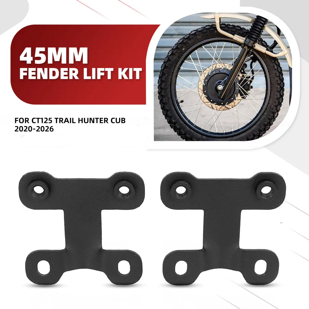 40mm Adjustable Riser, Steel Bracket Accessories Front Fender Lift Kit fits FOR Honda CT125 Trail 125 Cub 2020-2026 2025
40mm Adjustable Riser, Steel Bracket Accessories Front Fender Lift Kit fits FOR Honda CT125 Trail 125 Cub 2020-2026 2025