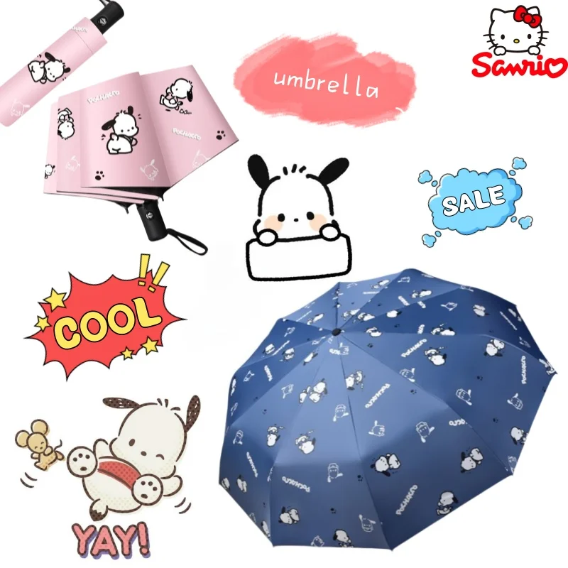 Fully automatic Pochacco umbrella for women sunny dual-use sun protection UV ins wind parasol increased reinforcement wholesale
Fully automatic Pochacco umbrella for women sunny dual-use sun protection UV ins wind parasol increased reinforcement wholesale