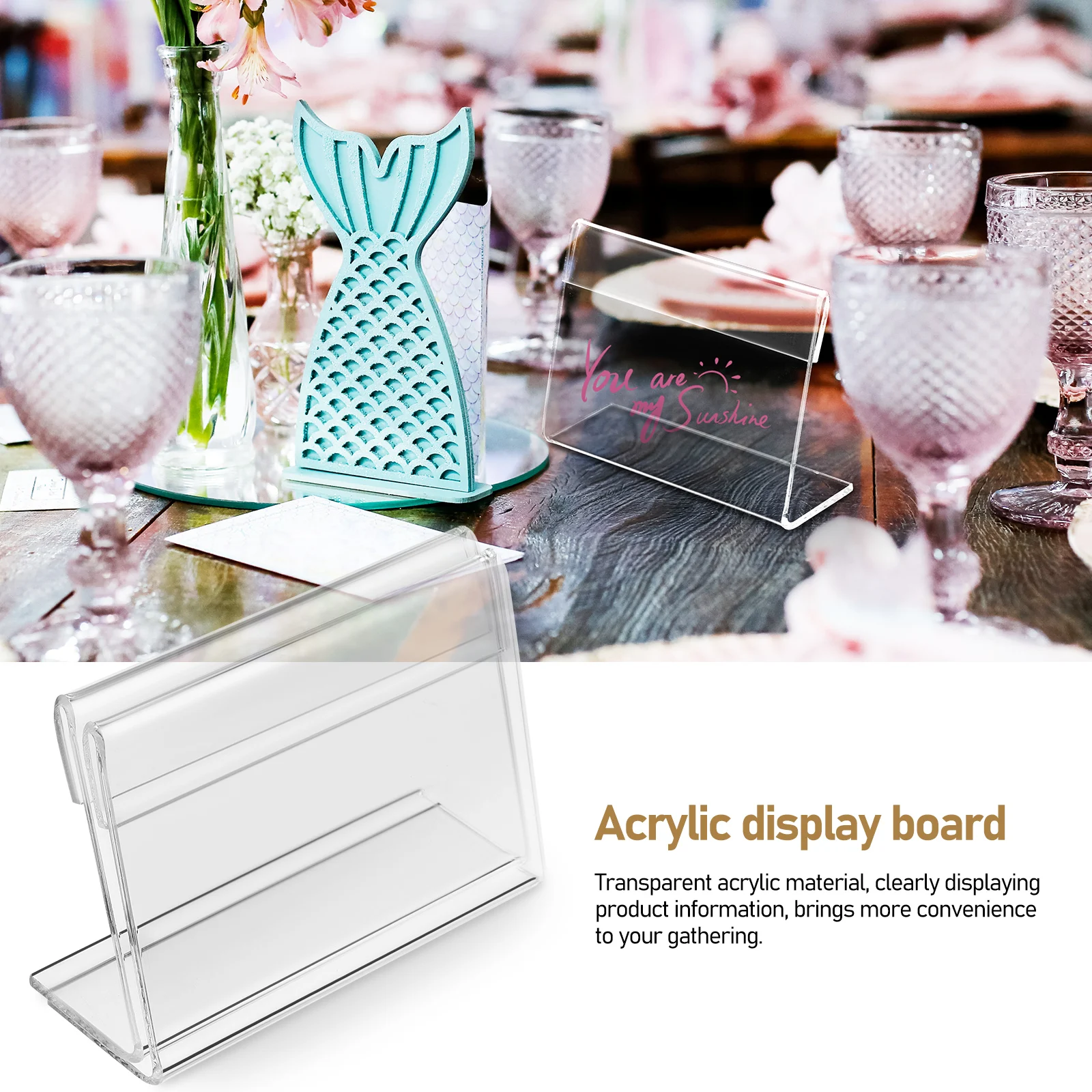 20pcs Table Card Display 60x90mm Sign Holders Reusable Transparent Wedding Sign Holder Banquet Office Supplies
20pcs Table Card Display 60x90mm Sign Holders Reusable Transparent Wedding Sign Holder Banquet Office Supplies
