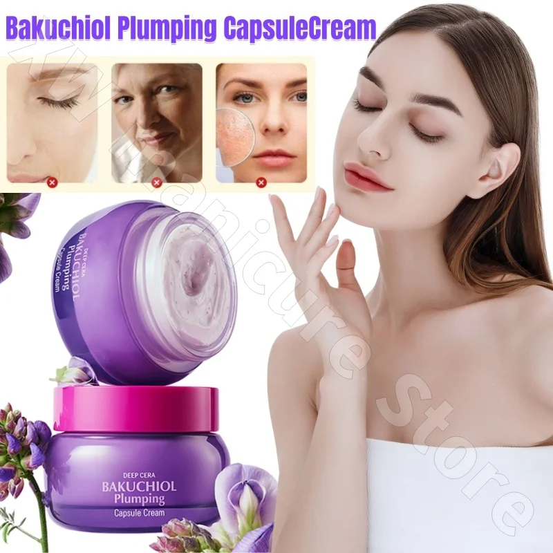 Korea Bakuchiol Plumping CapsuleCream Moisturizing Firming, Brightening and Diminishing Fine Lines Facial Cream 50g
Korea Bakuchiol Plumping CapsuleCream Moisturizing Firming, Brightening and Diminishing Fine Lines Facial Cream 50g