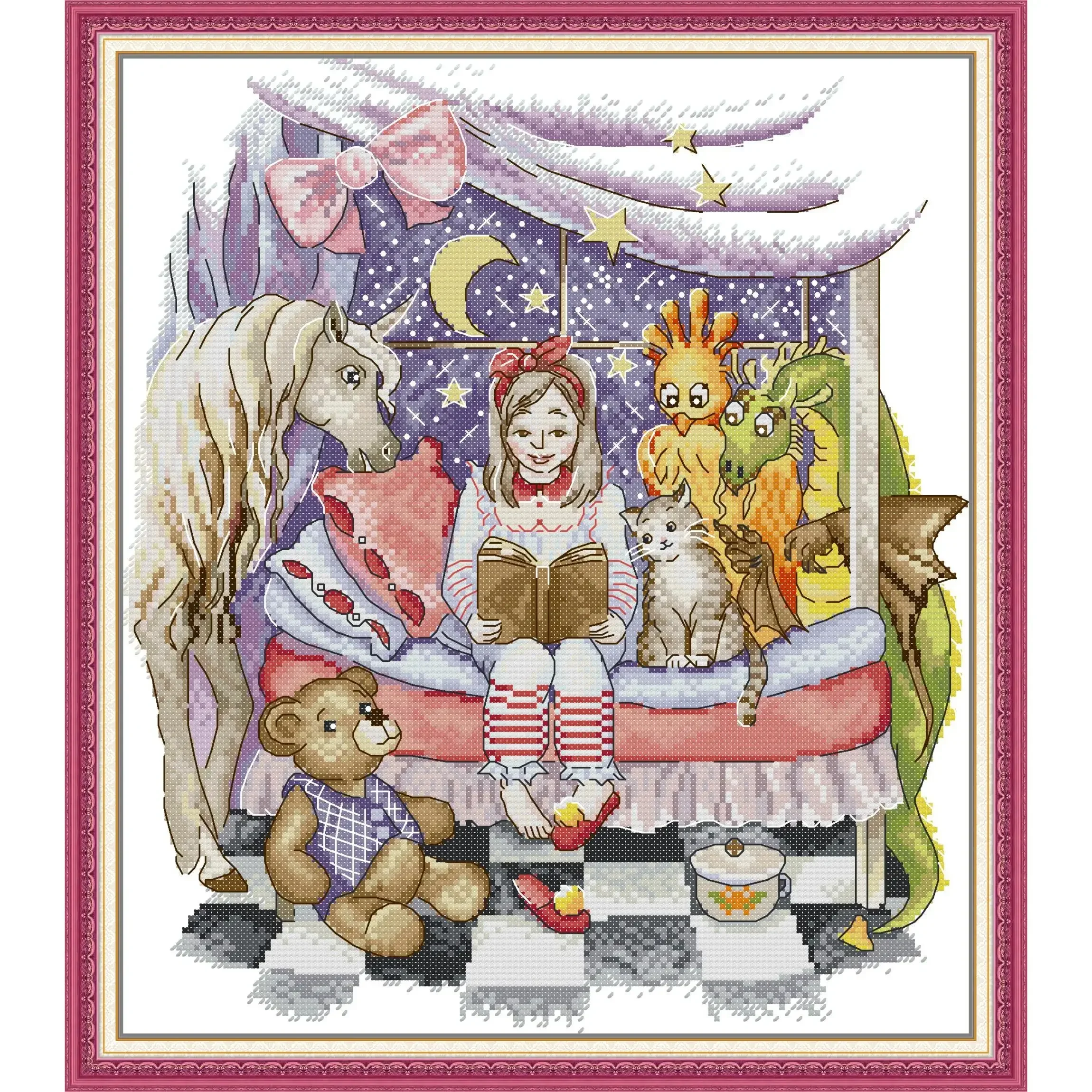 Набор для вышивки крестом Joy Sunday с предварительной печатью, «сделай сам», легкий узор, Aida 14/11CT, набор для вышивания ткани с штампованной печатью, «Скалайское вручение жизни»
Набор для вышивки крестом Joy Sunday с предварительной печатью, «сделай сам», легкий узор, Aida 14/11CT, набор для вышивания ткани с штампованной печатью, «Скалайское вручение жизни»