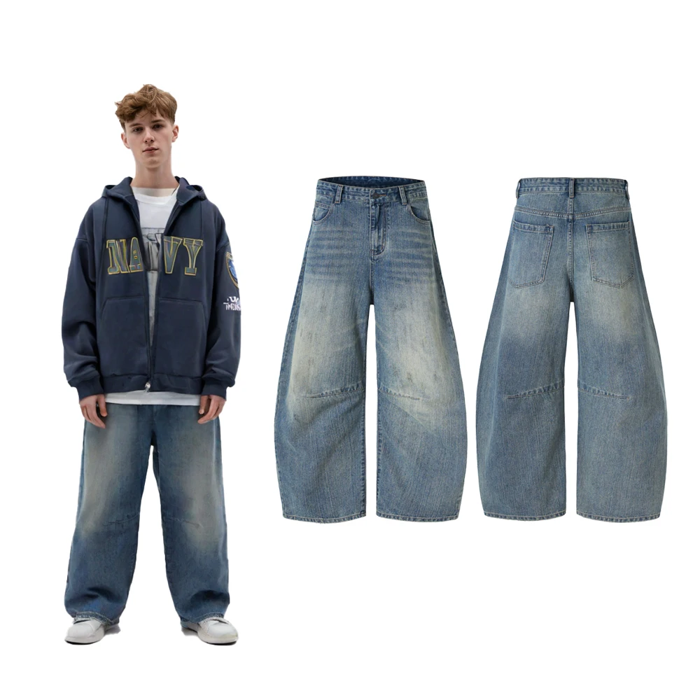 Мужские винтажные джинсы Y2K: свободные расклешенные брюки в стиле хип-хоп, повседневная уличная одежда, хлопковые ретро-джинсы свободного кроя для мужчин
Мужские винтажные джинсы Y2K: свободные расклешенные брюки в стиле хип-хоп, повседневная уличная одежда, хлопковые ретро-джинсы свободного кроя для мужчин