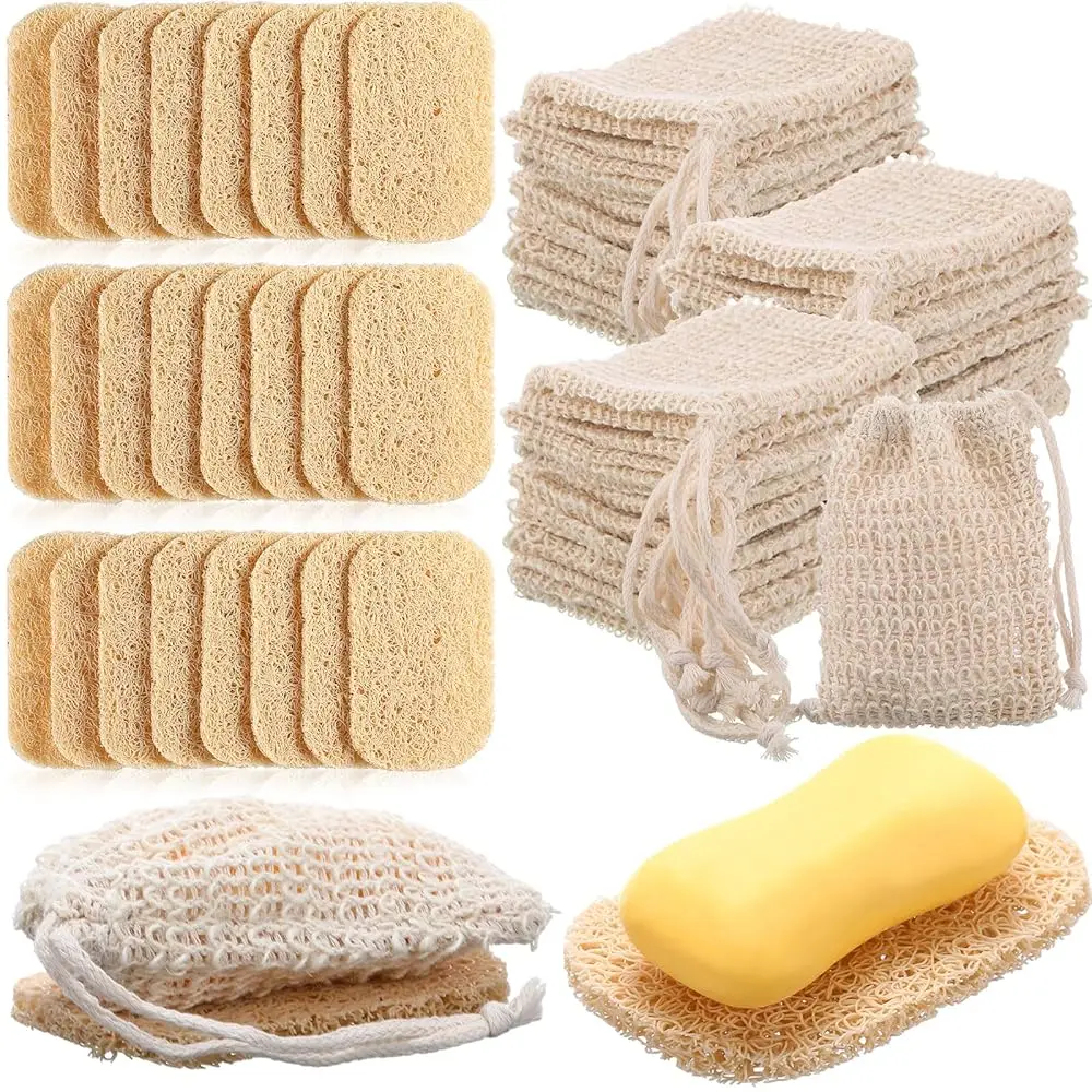 Free Shipping-48 Pcs Soap Exfoliating Bag Holder Set Natural Sisal Soap Saver Bag Pouch and Lifting Pads Body Scrubber, Exfoliat
Free Shipping-48 Pcs Soap Exfoliating Bag Holder Set Natural Sisal Soap Saver Bag Pouch and Lifting Pads Body Scrubber, Exfoliat