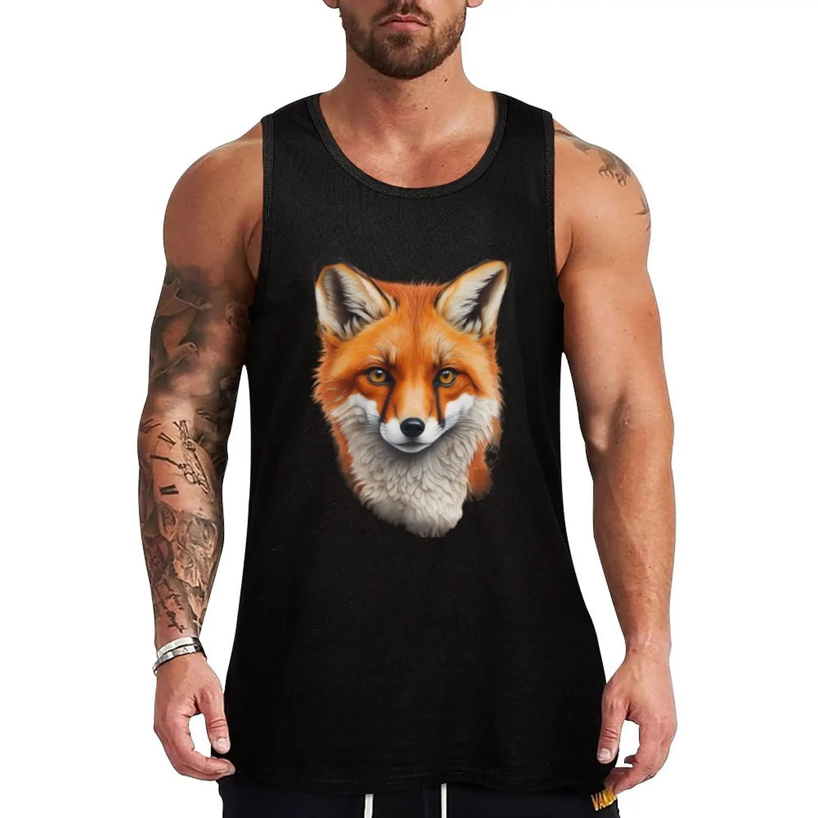 Majestic Charm: Captivating Fox Portrait Tank Top Bodybuilding Fitness Tank Top Sleeveless Gym Shirt
Majestic Charm: Captivating Fox Portrait Tank Top Bodybuilding Fitness Tank Top Sleeveless Gym Shirt