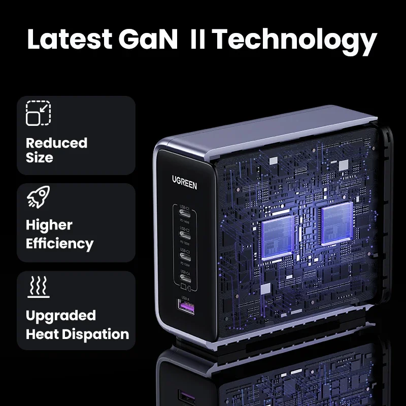 MAF UGREEN 300W GaN Charger Desktop Charging Station PD3.1 Nitride Fast Charger USB C Charger for Laptop Pro
MAF UGREEN 300W GaN Charger Desktop Charging Station PD3.1 Nitride Fast Charger USB C Charger for Laptop Pro