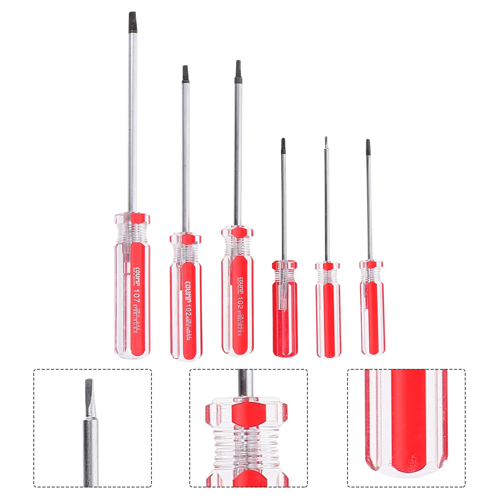 6 Pcs Screwdriver Set Precision Triangle Chrome Vanadium Steel Saving Effort Household Alloy Repair Tool
6 Pcs Screwdriver Set Precision Triangle Chrome Vanadium Steel Saving Effort Household Alloy Repair Tool