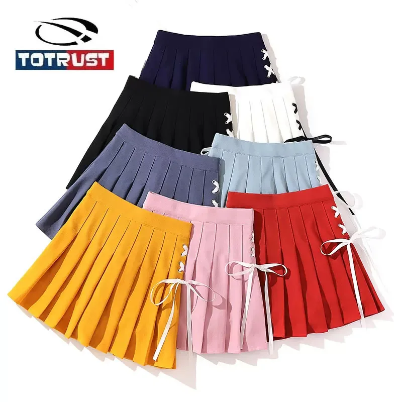 Bowtie Pleated Skirts For Women Summer High Wasit A-line Pleated Red Mini Skirt Jupe Femme Korean Girls StreetwearTennis Skirt
Bowtie Pleated Skirts For Women Summer High Wasit A-line Pleated Red Mini Skirt Jupe Femme Korean Girls StreetwearTennis Skirt