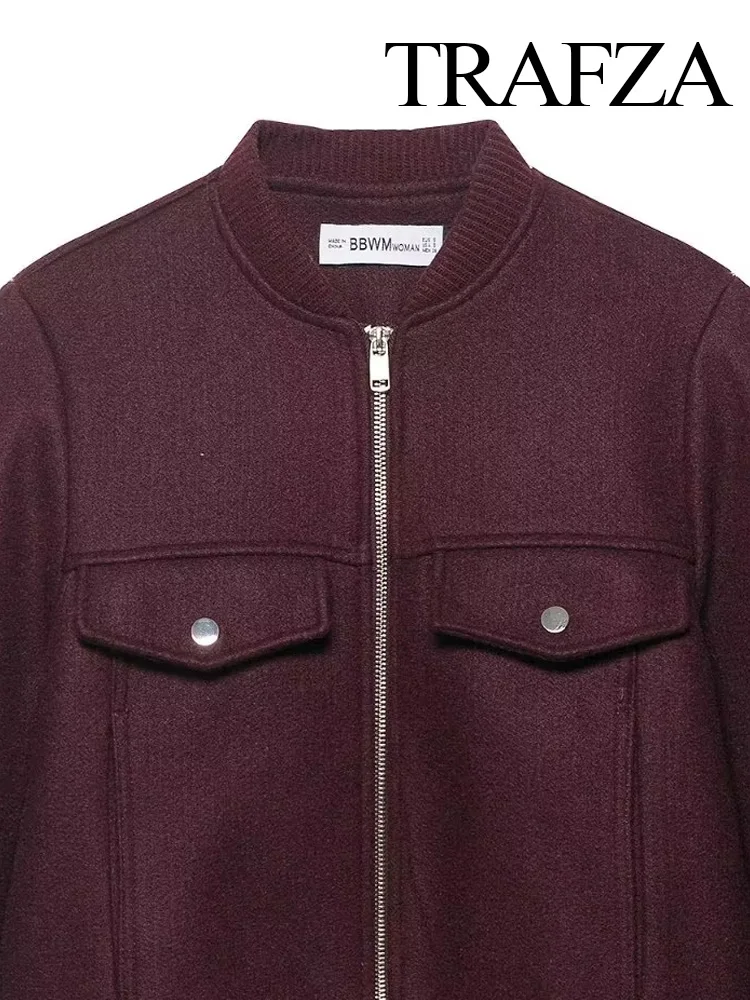 TRAFZA Women's Autumn Solid Crew Neck Single Breasted Pockets High Street Loose Jackets Female Fashion Vintage Long Sleeves Coat
TRAFZA Women's Autumn Solid Crew Neck Single Breasted Pockets High Street Loose Jackets Female Fashion Vintage Long Sleeves Coat