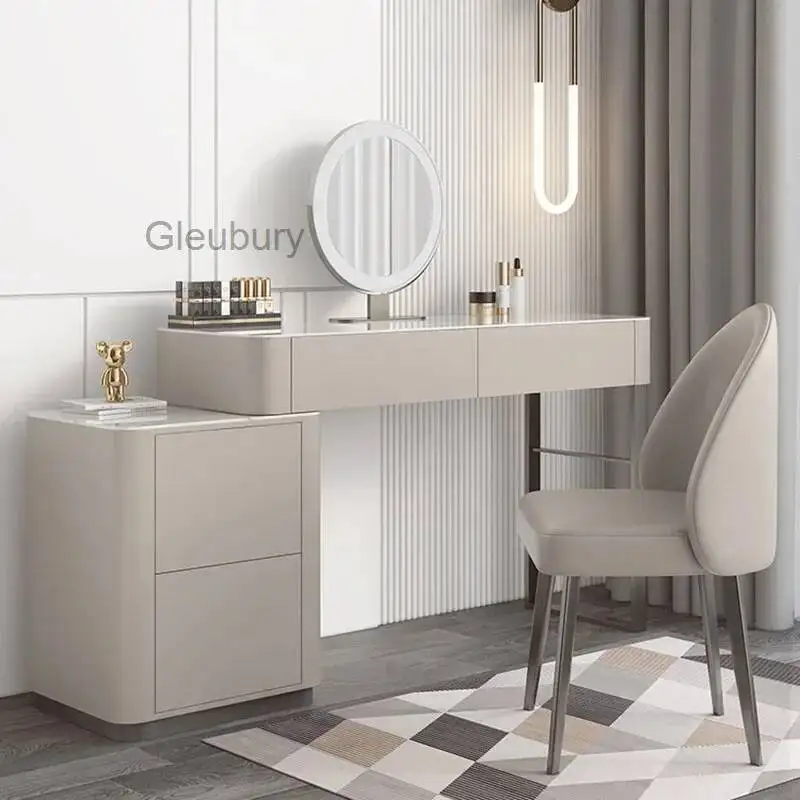 Luxury Led Light Dressing Table Mirror Grey Bedroom Girls Dressing Table Drawer European Makeup Comodas Con Cajones Furniture
Luxury Led Light Dressing Table Mirror Grey Bedroom Girls Dressing Table Drawer European Makeup Comodas Con Cajones Furniture