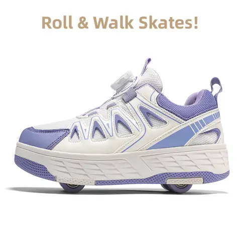 Girls Roller Skates Four-wheel Detachable Roller Shoes Children Outdoor Sports Wear-resistant Entertainment Wheel Shoes for Kids