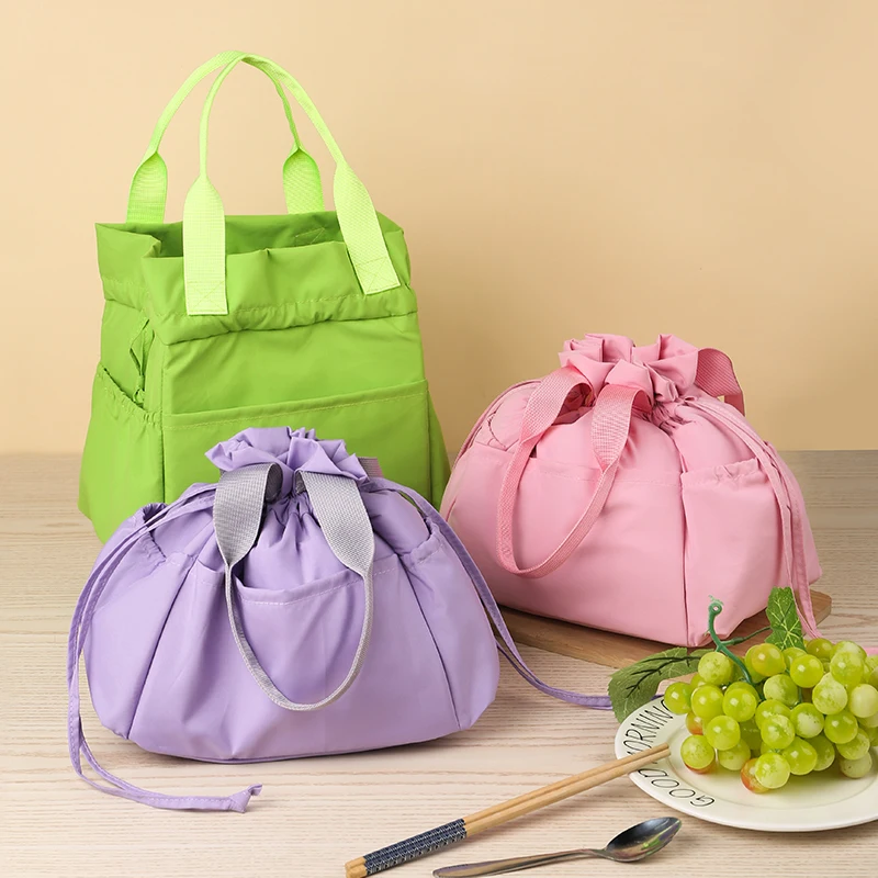 Macaron Insulated Lunch Bag with Drawstring Portable Lunch Box Storage Handbag Outdoor Travel Food Storage Bags Bento Pack
Macaron Insulated Lunch Bag with Drawstring Portable Lunch Box Storage Handbag Outdoor Travel Food Storage Bags Bento Pack